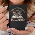 A New Chapter Begins Retirement Floral Book Retired 2026 Graphic Print Coffee Mug Unique Gifts