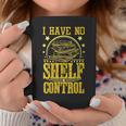 I Have No Shelf Control With Book Lover w Reading w Bookworm Graphic Print Coffee Mug Unique Gifts