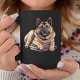 Norwegian Elkhound Books Reading Dog Breed Graphic Graphic Print Coffee Mug Unique Gifts