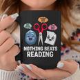 Nothing Beats Reading Rock Paper Scissors Book Lover Graphic Print Coffee Mug Unique Gifts