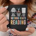 Nothing Beats Reading Rock Paper Scissors Books Lover Graphic Print Coffee Mug Unique Gifts