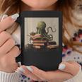 Octopus Reads a Book Book Lovers Graphic Print Coffee Mug Unique Gifts