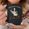 Off To Grow Reader Silly Goose School Librarian Book Lover Graphic Print Coffee Mug Unique Gifts