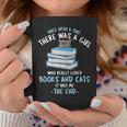 Once Upon a Timee There Was a Girl Who Loved Catts And Books Graphic Print Coffee Mug Unique Gifts