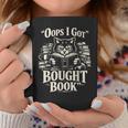 Oops I Got Bought Book Reading Cat Bibliophile Reader Graphic Print Coffee Mug Unique Gifts