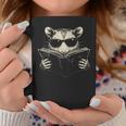 Opossum Reading Book Sunglasses Vintage Trash Panda Graphic Print Coffee Mug Unique Gifts