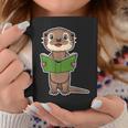 Otter Book Reading Bookaholics Sea Otter Lover Graphic Print Coffee Mug Unique Gifts Otter Book Reading Bookaholics Sea Otter Lover Graphic Print Coffee Mug Unique Gifts