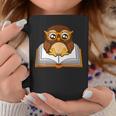 Owl Book Literature Book Reading Graphic Print Coffee Mug Unique Gifts