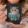 Owl Reading A Book Owls Wearing Glasses Librarian Graphic Print Coffee Mug Unique Gifts Owl Reading A Book Owls Wearing Glasses Librarian Graphic Print Coffee Mug Unique Gifts