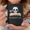 Panda Bear Books Reading Library Saying Graphic Print Coffee Mug Unique Gifts