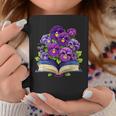 Pansies Flowers Book Pansy Floral Graphic Print Coffee Mug Unique Gifts