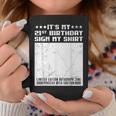 Party It's My 21st Birthday Sign My Shirt Guestbook Graphic Print Coffee Mug Unique Gifts