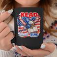 Patriotic Eagle Reading Book Read Blue Since 1776 Graphic Print Coffee Mug Unique Gifts
