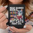 Pet Cats Fight Evil Read Banned Books Graphic Print Coffee Mug Unique Gifts Pet Cats Fight Evil Read Banned Books Graphic Print Coffee Mug Unique Gifts