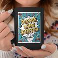 Please CHEW Quieter Comic Book Pop Art Misophonia Graphic Print Coffee Mug Unique Gifts