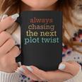 Plot Twists Mystery Book Lover Reading Literary Bookish Graphic Print Coffee Mug Unique Gifts