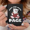Polar Bear And Books Just One More Page Graphic Print Coffee Mug Unique Gifts