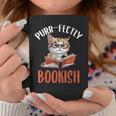 Purr-Fectly Bookish Cats And Books Graphic Print Coffee Mug Unique Gifts