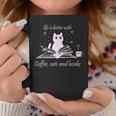 Quote With Coffee Cats And Book Reading Graphic Print Coffee Mug Unique Gifts Quote With Coffee Cats And Book Reading Graphic Print Coffee Mug Unique Gifts