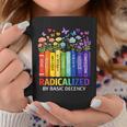 Radicalized By Basic Decency Books Rainbow LGBT Floral Women Graphic Print Coffee Mug Unique Gifts