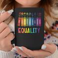 Rainbow Gay Books Flowers Equality LGBTQ Pride Women Men Graphic Print Coffee Mug Unique Gifts