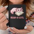 Read-A-Lotl Axolotl Books Reader Graphic Print Coffee Mug Unique Gifts