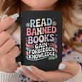 Read Banned Books Gain Forbidden Knowledge Book Enthusiasts Graphic Print Coffee Mug Unique Gifts