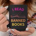 I Read Banned Books Pink-Yellow Literature Activist Graphic Print Coffee Mug Unique Gifts I Read Banned Books Pink-Yellow Literature Activist Graphic Print Coffee Mug Unique Gifts
