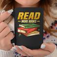 Read More Books Book Worm Library Nerds Librarian Graphic Print Coffee Mug Unique Gifts