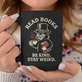 Read Books Be Kind Stay Weird Cat Coffee Lover Reading Graphic Print Coffee Mug Unique Gifts Read Books Be Kind Stay Weird Cat Coffee Lover Reading Graphic Print Coffee Mug Unique Gifts