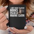 Read Books Pet My Maine Coon Bookworm Cat Lover For Men Women Kids Graphic Print Coffee Mug Unique Gifts