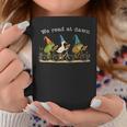 We Read At Dawn Book Lover Frog Duck Cycling Bookish Graphic Print Coffee Mug Unique Gifts
