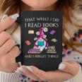 That What I Do I Read And I Forget Things Gnomes Read Book Graphic Print Coffee Mug Unique Gifts