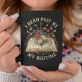 I Read Past My Bedtime Floral Book Lover Bookworm Graphic Print Coffee Mug Unique Gifts
