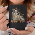Read In Peace Skeleton Reading Book Halloween Bookish Graphic Print Coffee Mug Unique Gifts