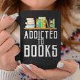 Reader & Library Apparel Addicted To Books Book Lover Graphic Print Coffee Mug Unique Gifts
