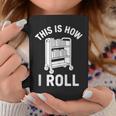 Reader Librarian Library This Is How I Roll Book Cart Meme Graphic Print Coffee Mug Unique Gifts