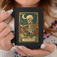 The Reader Skeleton Reading Books Tarot Card Dark Academia Graphic Print Coffee Mug Unique Gifts The Reader Skeleton Reading Books Tarot Card Dark Academia Graphic Print Coffee Mug Unique Gifts
