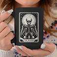 The Reader Tarot Card Books Skeleton Reading Book Graphic Print Coffee Mug Unique Gifts