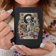 The Reader Tarot Card Skeleton Reading Book Graphic Print Coffee Mug Unique Gifts