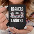 Readers Are Leaders Book Lover Librarian Sayings Quotes Graphic Print Coffee Mug Unique Gifts