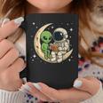 Reading Astronaut & Alien Reading Bookworm Reader Graphic Print Coffee Mug Unique Gifts