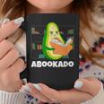 Reading Avocado Book School Librarian Abookado Graphic Print Coffee Mug Unique Gifts