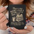 Reading Bookish Book Club Caffeinated Books & Coffee Lover Graphic Print Coffee Mug Unique Gifts