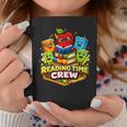 Reading Crew Teacher Literacy Classroom Book Graphic Print Coffee Mug Unique Gifts