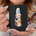 Reading Cute Cat Read Colorful Books Reader Women Men Kids Graphic Print Coffee Mug Unique Gifts