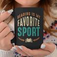Reading Is My Favorite Sport Book Lover Reading Teacher For Men Women Kids Graphic Print Coffee Mug Unique Gifts