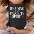 Reading Is My Favorite Sport Book Lovers Graphic Print Coffee Mug Unique Gifts