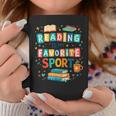 Reading Is My Favorite Sport Colorful Books Readers Teachers Graphic Print Coffee Mug Unique Gifts Reading Is My Favorite Sport Colorful Books Readers Teachers Graphic Print Coffee Mug Unique Gifts