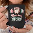 Reading Is My Favorite Sport Cute Owl Book Lover Graphic Print Coffee Mug Unique Gifts